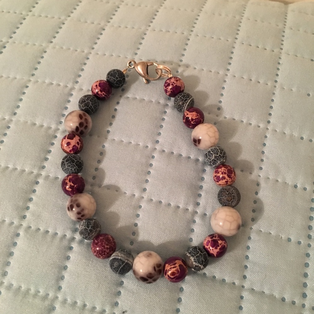 Crackled Bead Bracelet